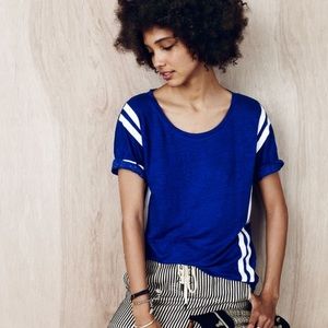 Madewell blue and white tee- NWT