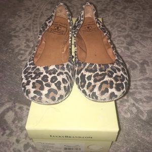 Lucky Brand Leopard Ballerina Flats