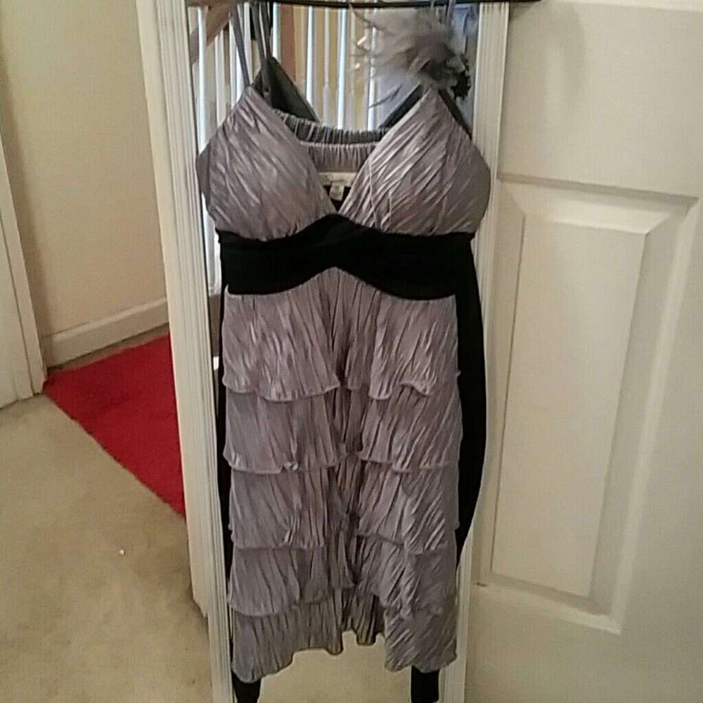 Siver semi formal Macy's dress