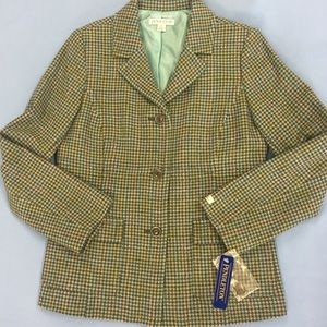 Women's tweed wool pendleton business suit coat
