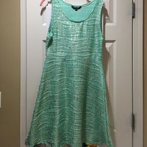 Mint & gold dress BNWOT XL