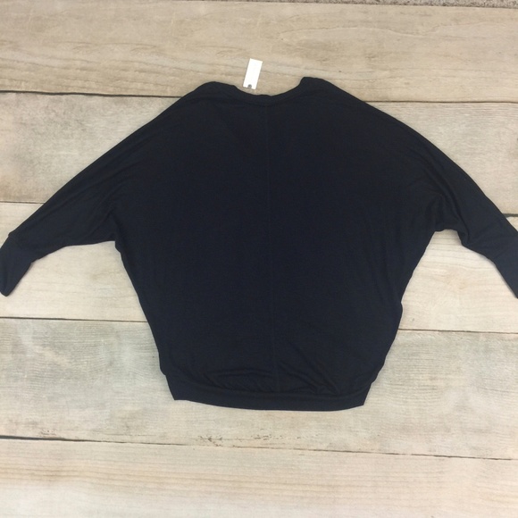 Anthropologie Deep-V Ribbed Top, Sz. XSP - Picture 4 of 5