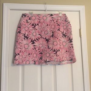 Daisy tennis style denim skirt