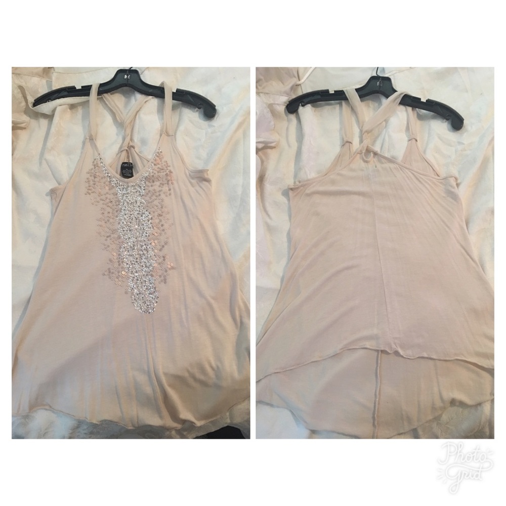 Drapey sequined tank