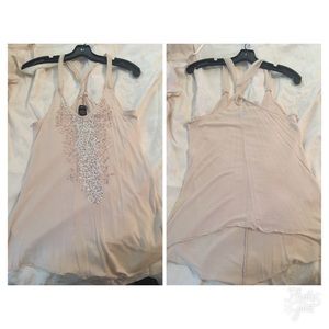 Drapey sequined tank