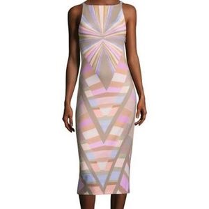 Mara Hoffman Ponte V-Back Midi Dress