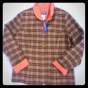 Pendleton wool and polyester blend business blazer