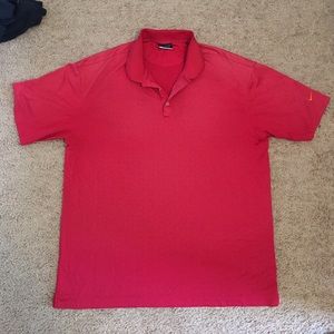 Nike golf fit dri red shirt