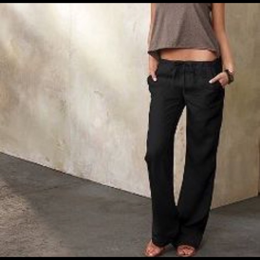 Victoria's Secret flax linen draw string pants