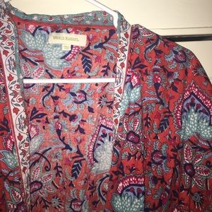 patterned robe/kimono