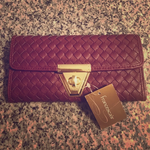Burgundy wallet - Picture 1 of 4