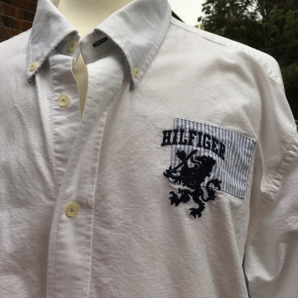 Tommy Hilfiger XL 1985 embroidered chest and back - Picture 2 of 5