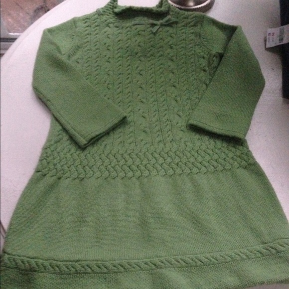 Janie and Jack Other - Janie and Jack olive green sweater dress