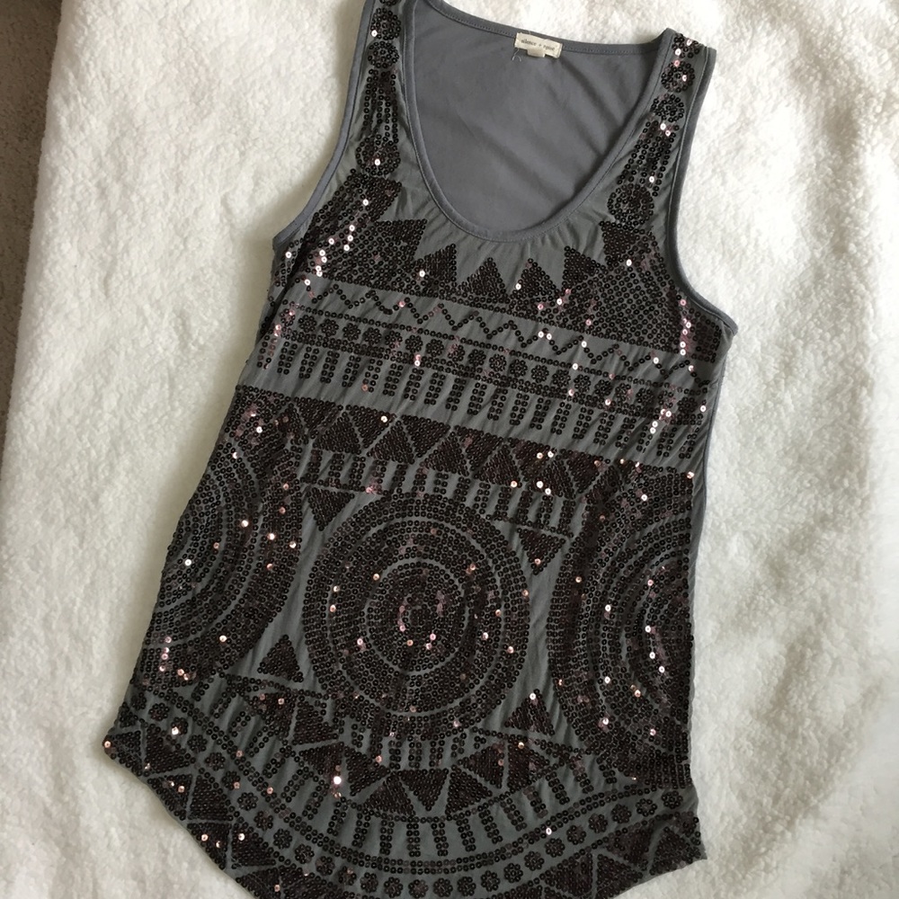 Silence & Noise Sequined Tunic