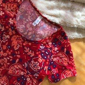 LuLaRoe Simply Comfortable Classic T Floral SZ XXS