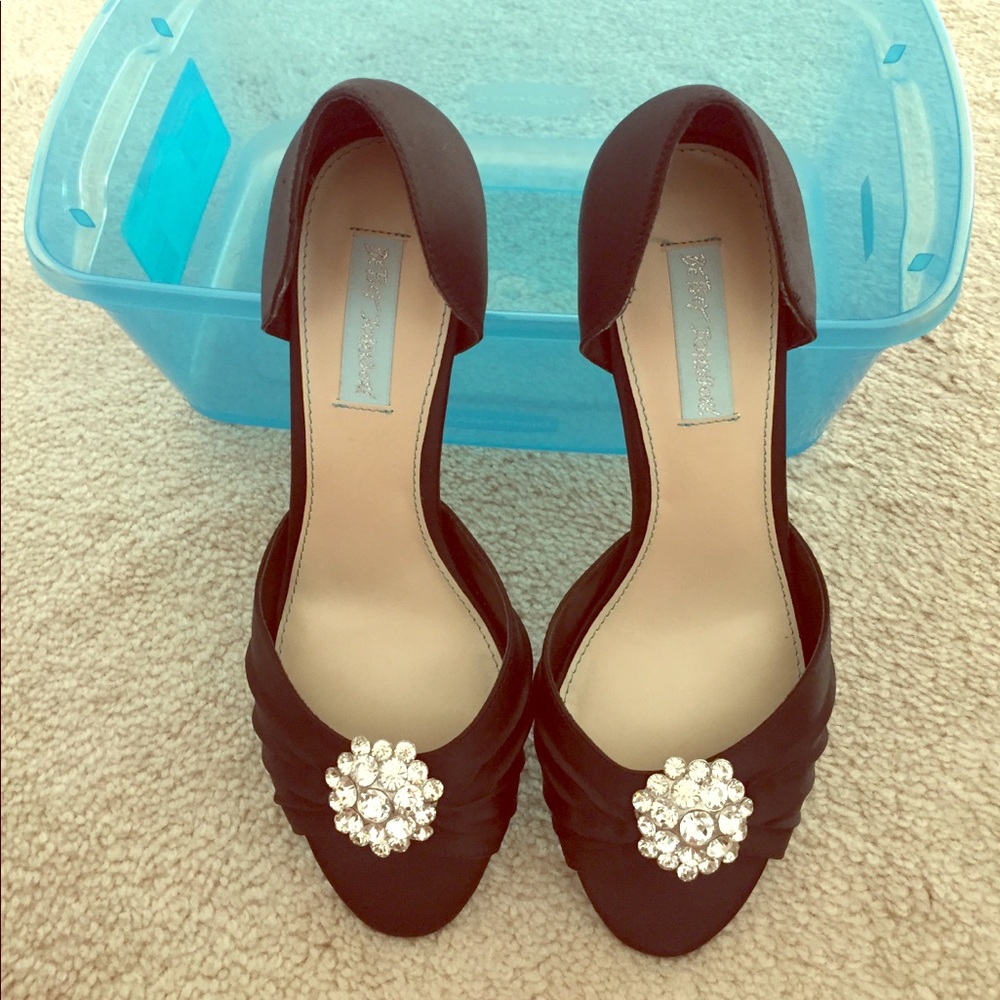 Satin Bling Heels
