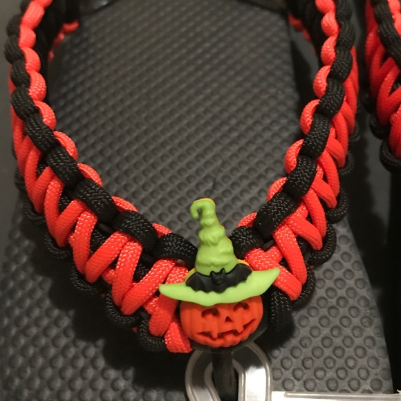 Handmade Halloween Flip Flops - Picture 1 of 4