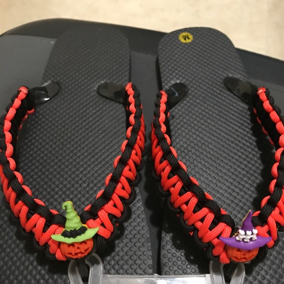 Handmade Halloween Flip Flops - Picture 3 of 4
