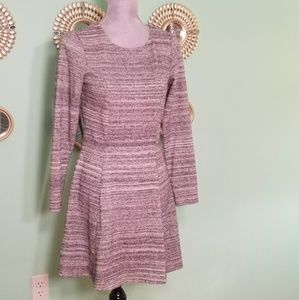 CLOSET SALE White and Black Long Sleeve Dress