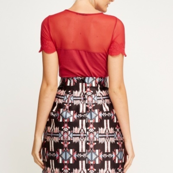 Aztec Box Pleat Skirt - Picture 2 of 4