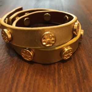 Tory Burch Leather Wrap Bracelet