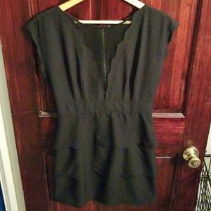 Black mini dress