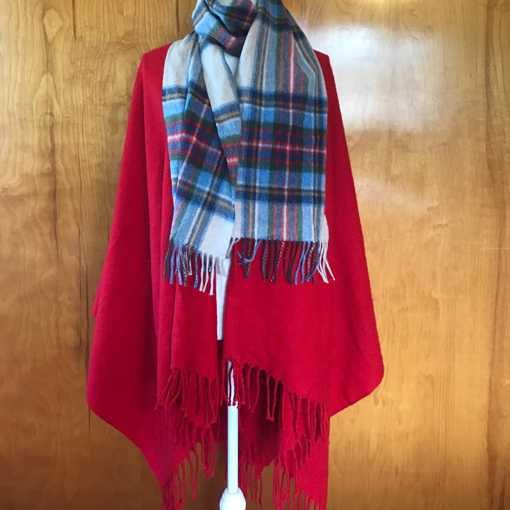 RED CLOAK & MARCHBRAE SCARF BUNDLE-ONE SIZE