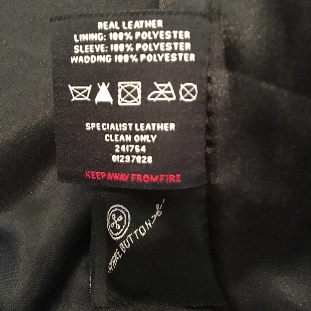 ❌SOLD❌Genuine leather bomber jacket - Picture 8 of 8