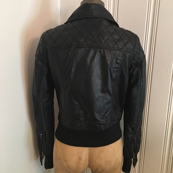 ❌SOLD❌Genuine leather bomber jacket - Picture 3 of 8