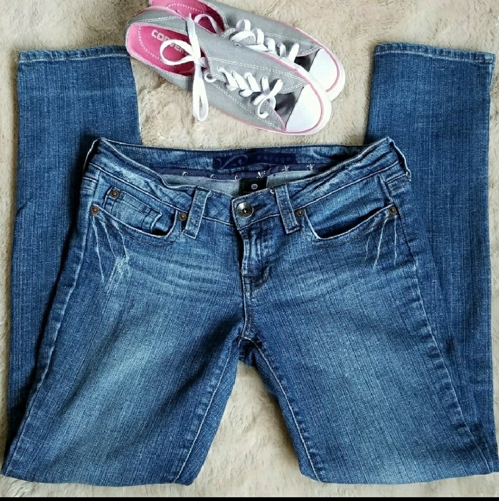 Refuge distressed low rise skinny jeans sz 3