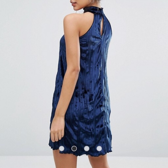 NWT ASOS Velvet Swing Dress - Picture 3 of 7
