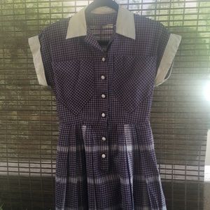 Amazing handmade vintage plaid dress