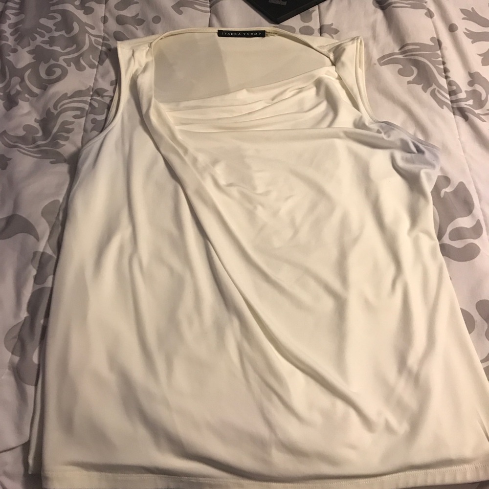 White Ivanka Trump tank top