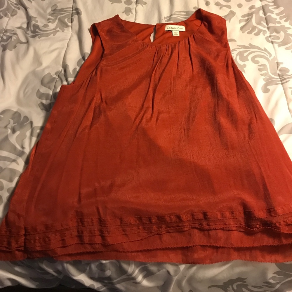 Orange Cold water creek top