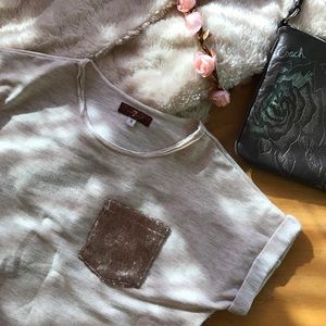 7 For All Mankind KIDS Gold Sequin Detail Top SZ S