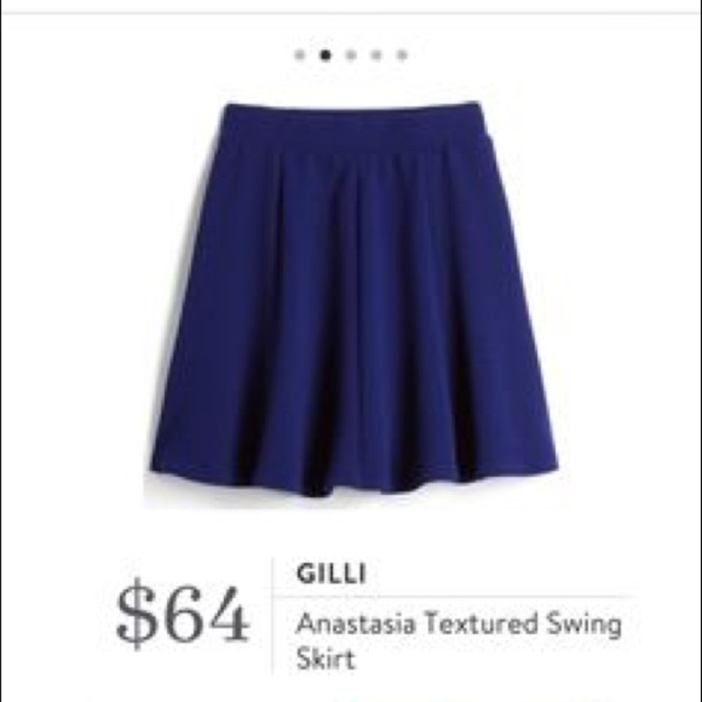 Gilli Anastasia Textured Swing Skirt - Sz M - NWT