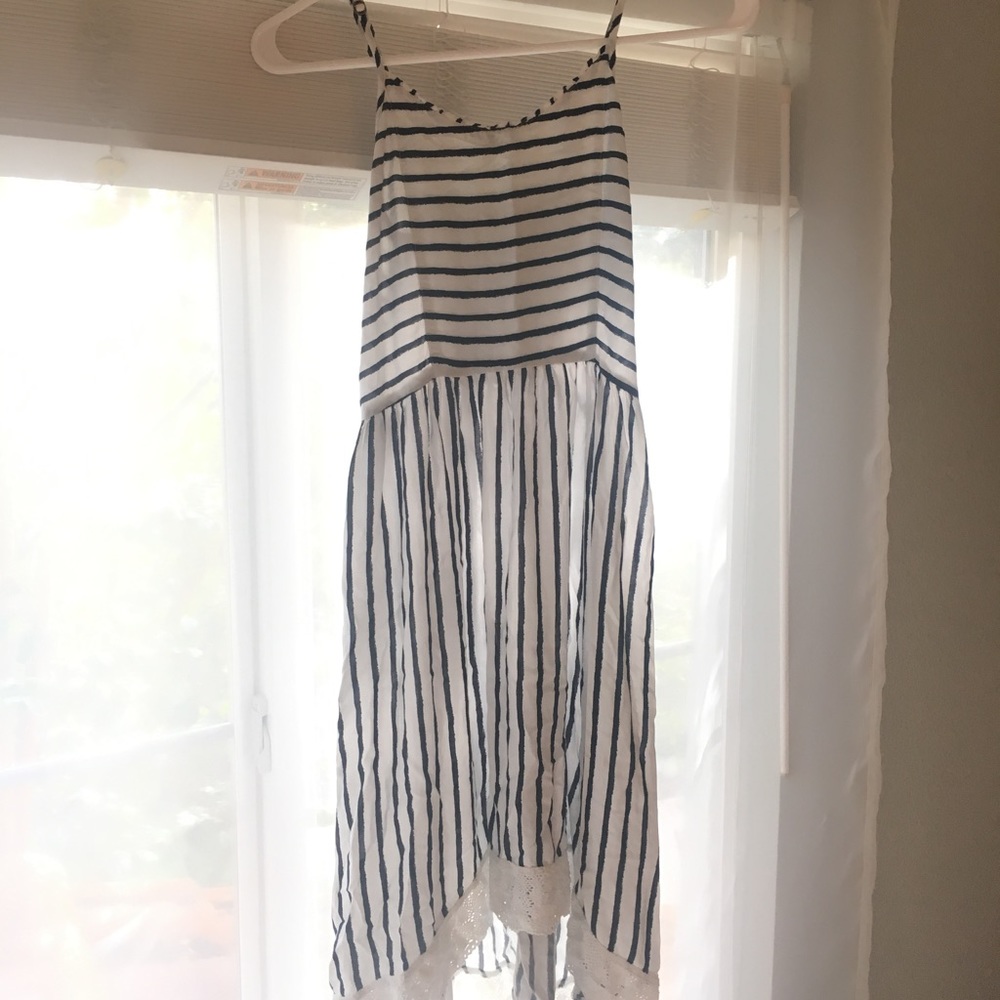 NEW Abercrombie Kids Blue and White Lace Dress