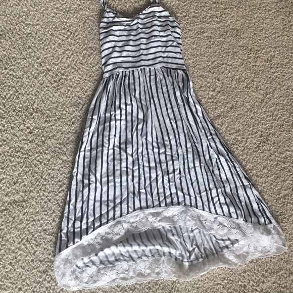NEW Abercrombie Kids Blue and White Lace Dress - Picture 4 of 6