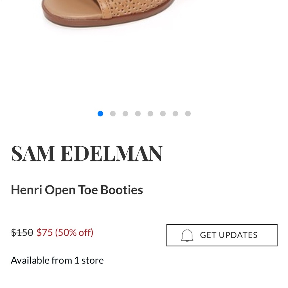 San Edelman henri open toe bootie💖