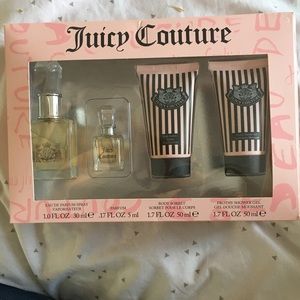 Juicy Couture perfume, body sorbet, shower gel