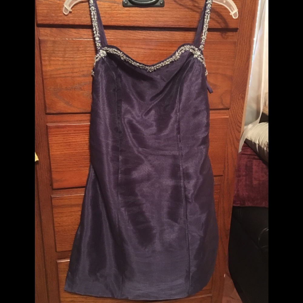 Purple cocktail/homecoming dress size girls’ 10/12 - Picture 4 of 8