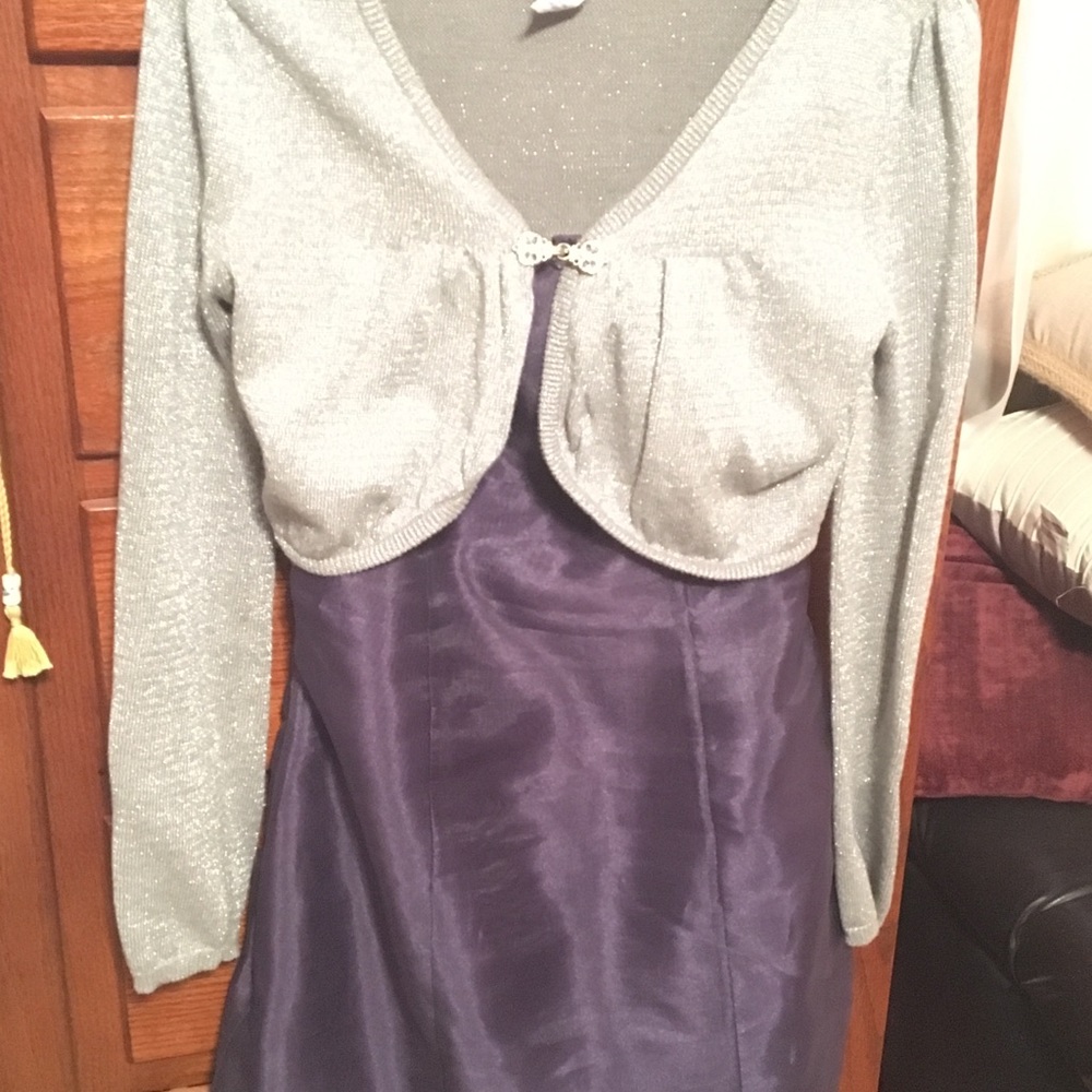 Purple cocktail/homecoming dress size girls’ 10/12 - Picture 6 of 8