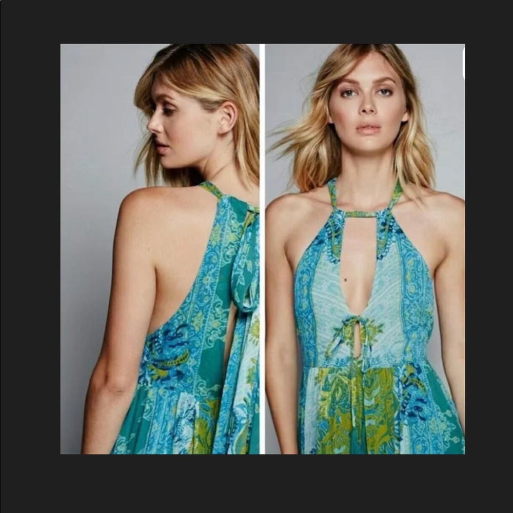HPFree People Halter Paisley Maxi  Retail $198 - Picture 4 of 5