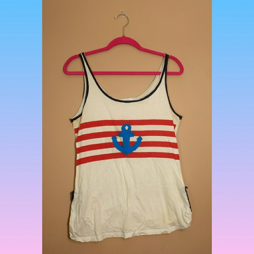 Charlotte Russe Nautical Tank Top