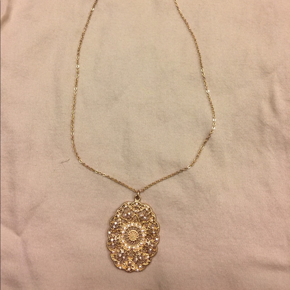 Sparkle & gold necklace!