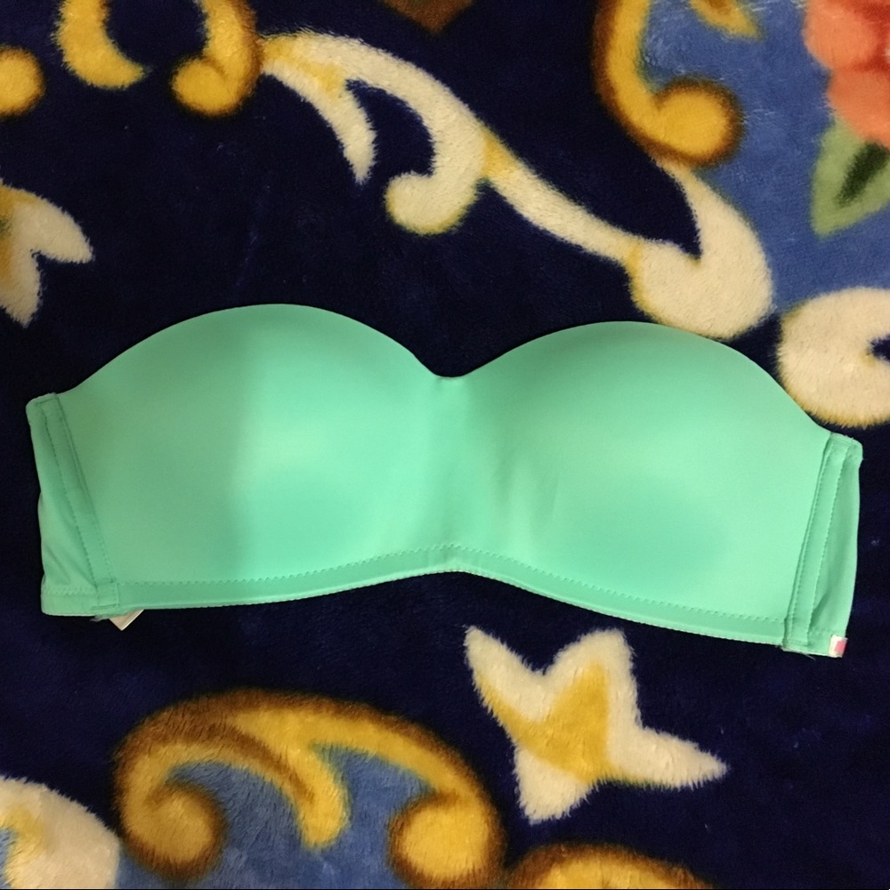Pink Victoria's Secret strapless bra