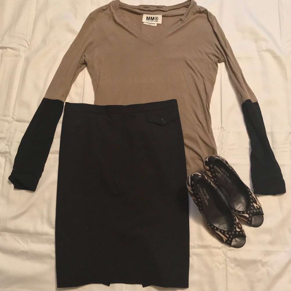Like New Black & Tan Top