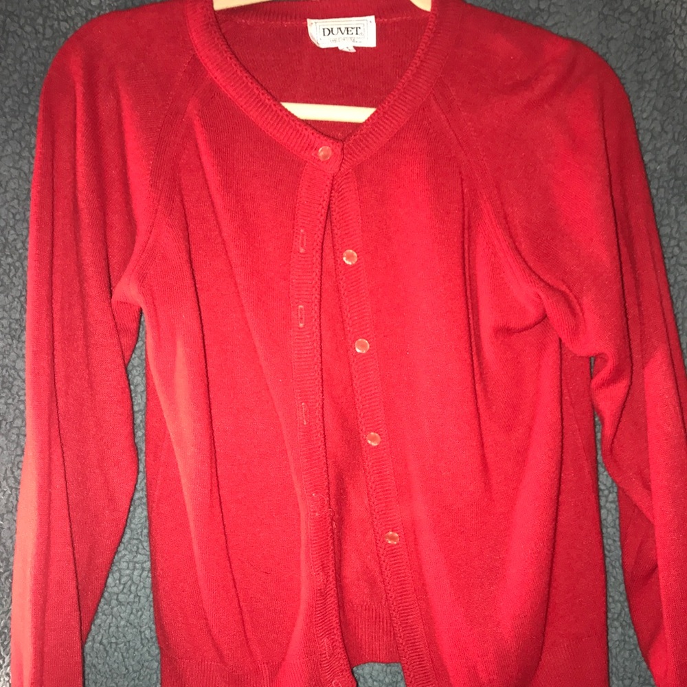 Red sweater