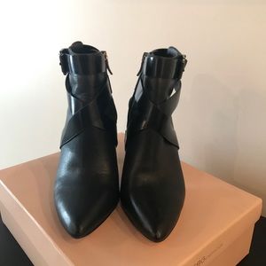 BCBGeneration "Jezebelle" Black Leather Boot