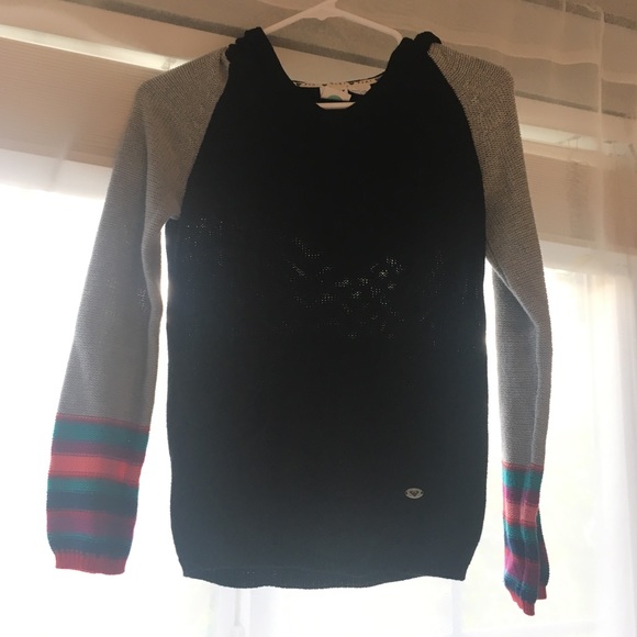 Girls ROXY Rainbow Cuff Sweater - Picture 2 of 4